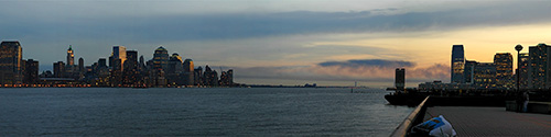 Downtown Manhattan at Sunset